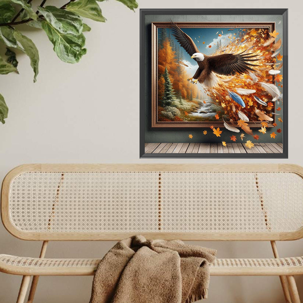 Eagle Escapes The Frame - Full Square Drill Diamond Painting 40*40CM