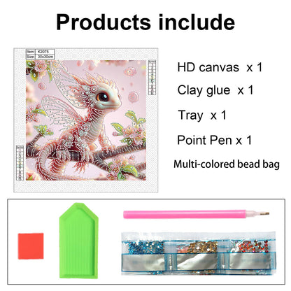 Pterosaur - Special Shaped Drill Diamond Painting 30*30CM