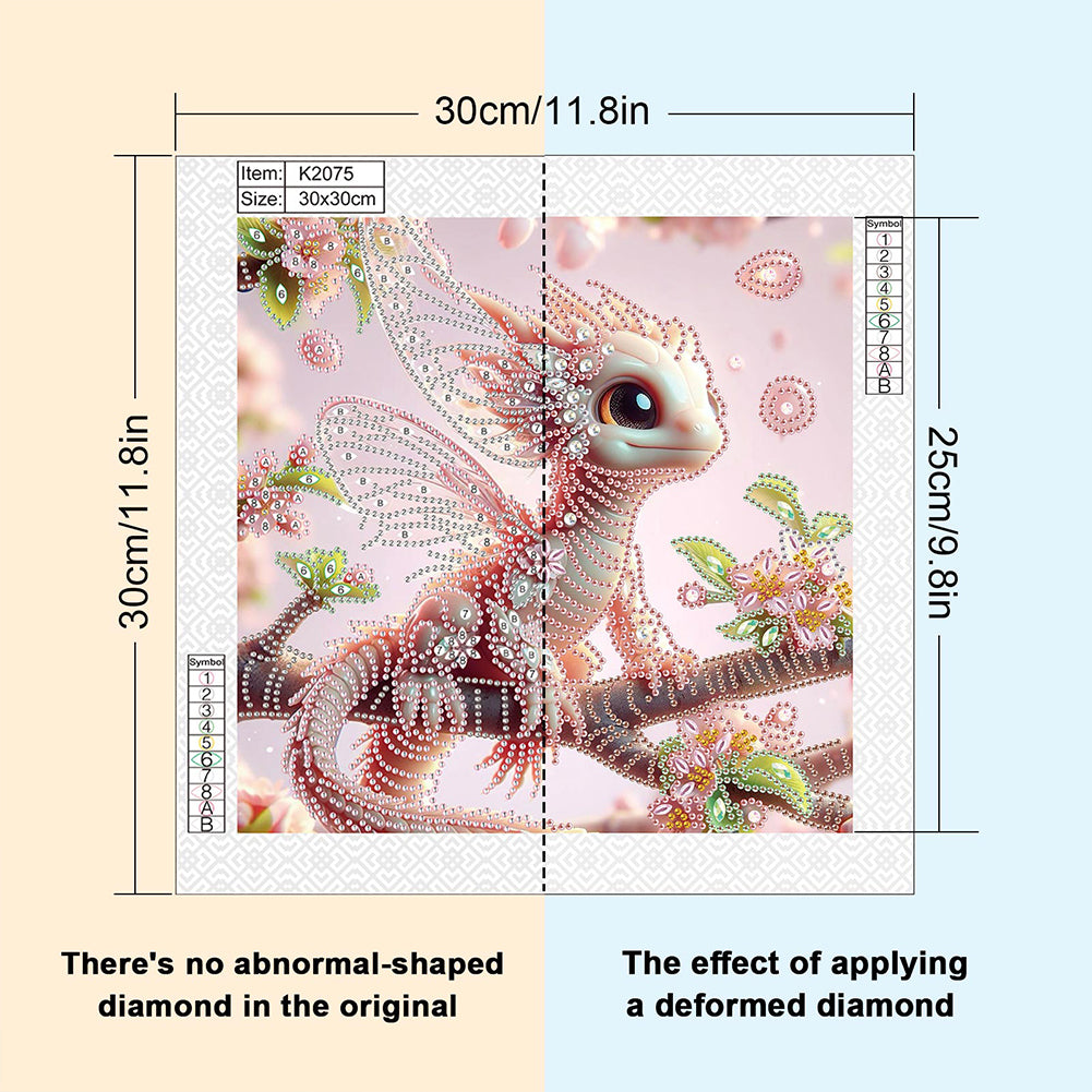 Pterosaur - Special Shaped Drill Diamond Painting 30*30CM
