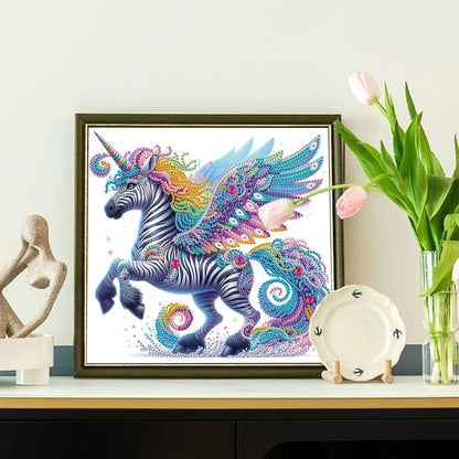 Winged Unicorn - Special Shaped Drill Diamond Painting 30*30CM
