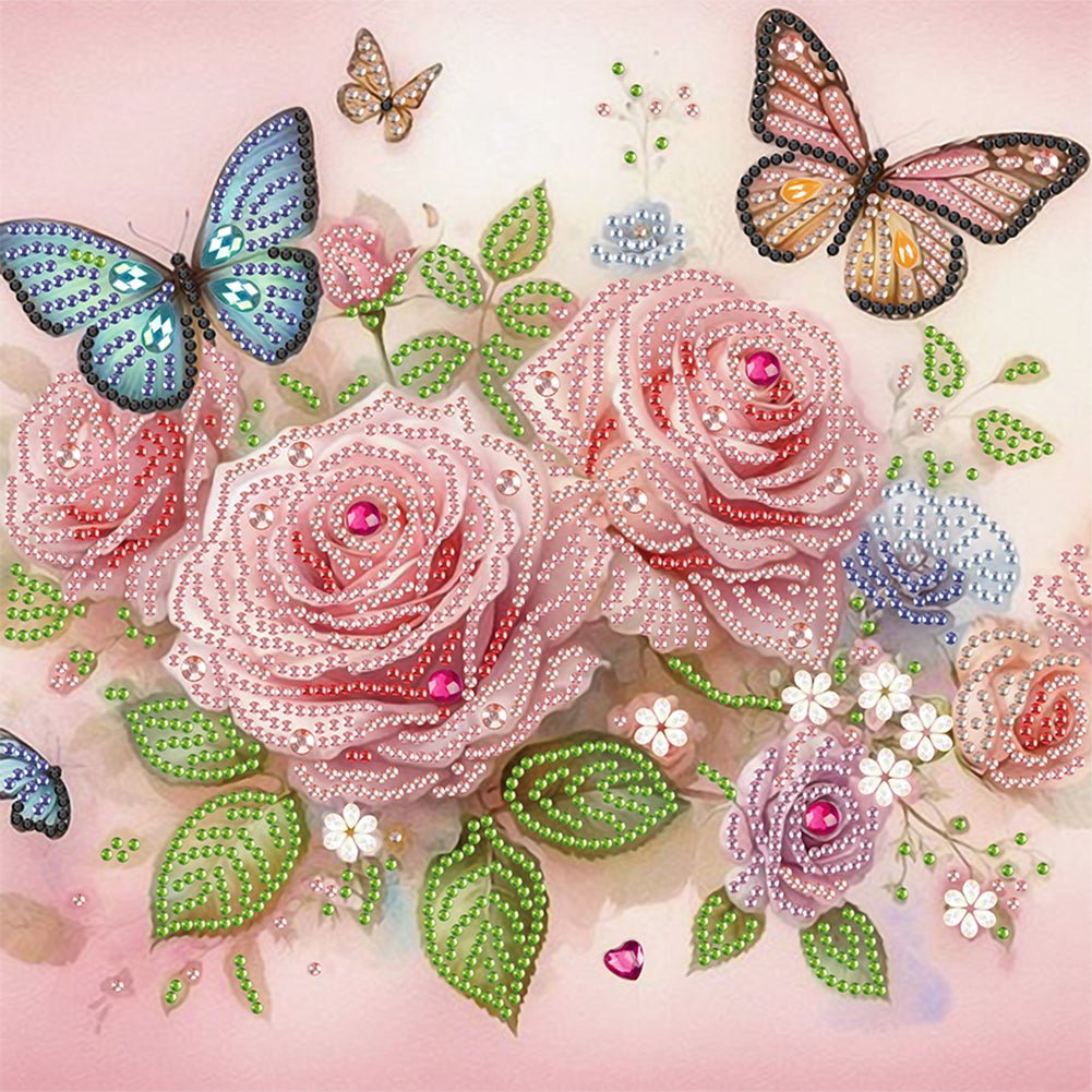 Flower Cluster - Special Shaped Drill Diamond Painting 30*30CM