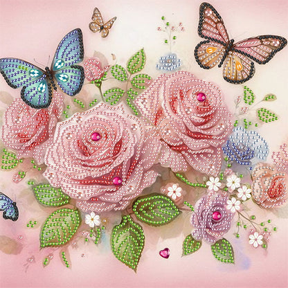 Flower Cluster - Special Shaped Drill Diamond Painting 30*30CM