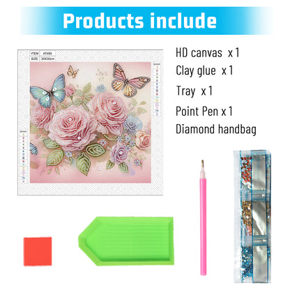 Flower Cluster - Special Shaped Drill Diamond Painting 30*30CM