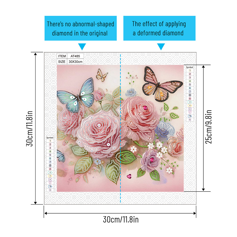 Flower Cluster - Special Shaped Drill Diamond Painting 30*30CM