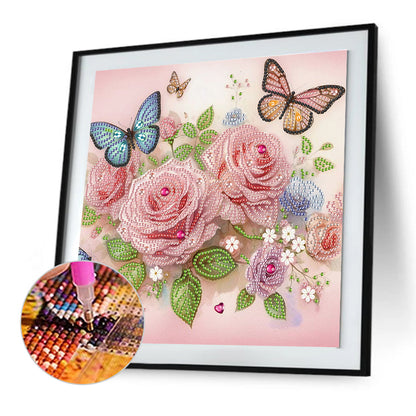 Flower Cluster - Special Shaped Drill Diamond Painting 30*30CM