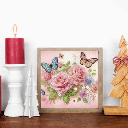 Flower Cluster - Special Shaped Drill Diamond Painting 30*30CM