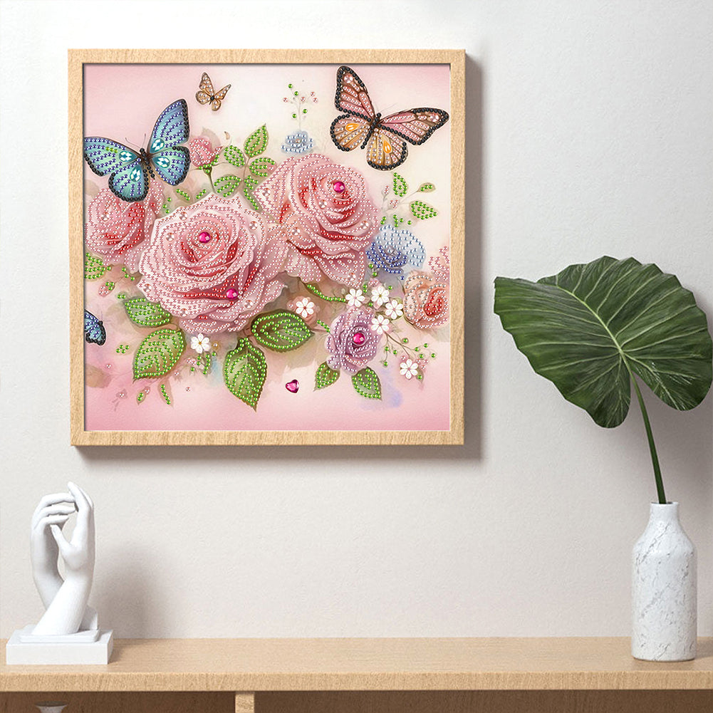 Flower Cluster - Special Shaped Drill Diamond Painting 30*30CM