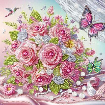 Flower Cluster - Special Shaped Drill Diamond Painting 30*30CM