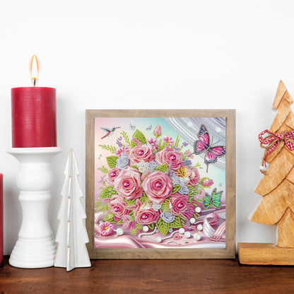 Flower Cluster - Special Shaped Drill Diamond Painting 30*30CM