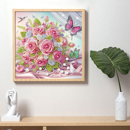 Flower Cluster - Special Shaped Drill Diamond Painting 30*30CM