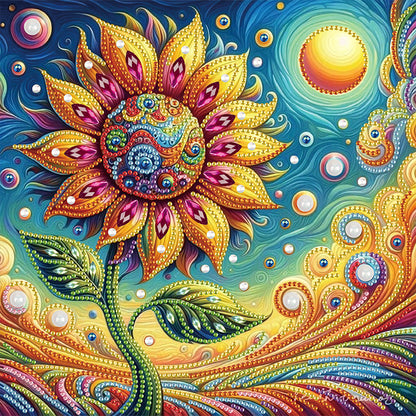 Flower Cluster - Special Shaped Drill Diamond Painting 30*30CM