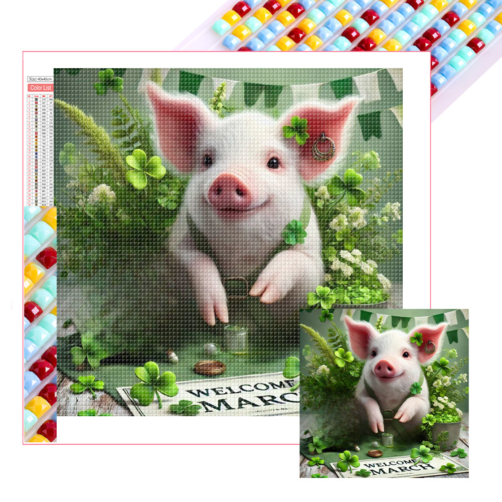 Cute Animal March - Full Square Drill Diamond Painting 40*40CM
