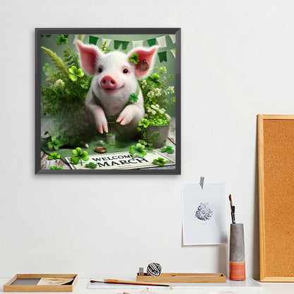 Cute Animal March - Full Square Drill Diamond Painting 40*40CM