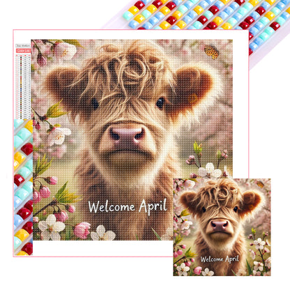 Cute Animal April - Full Square Drill Diamond Painting 40*40CM