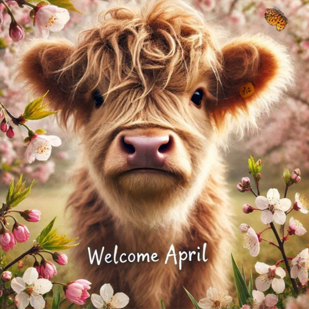 Cute Animal April - Full Square Drill Diamond Painting 40*40CM