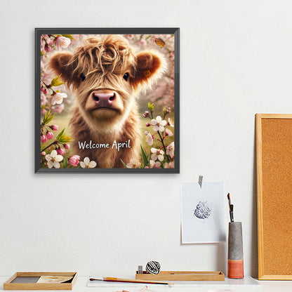 Cute Animal April - Full Square Drill Diamond Painting 40*40CM