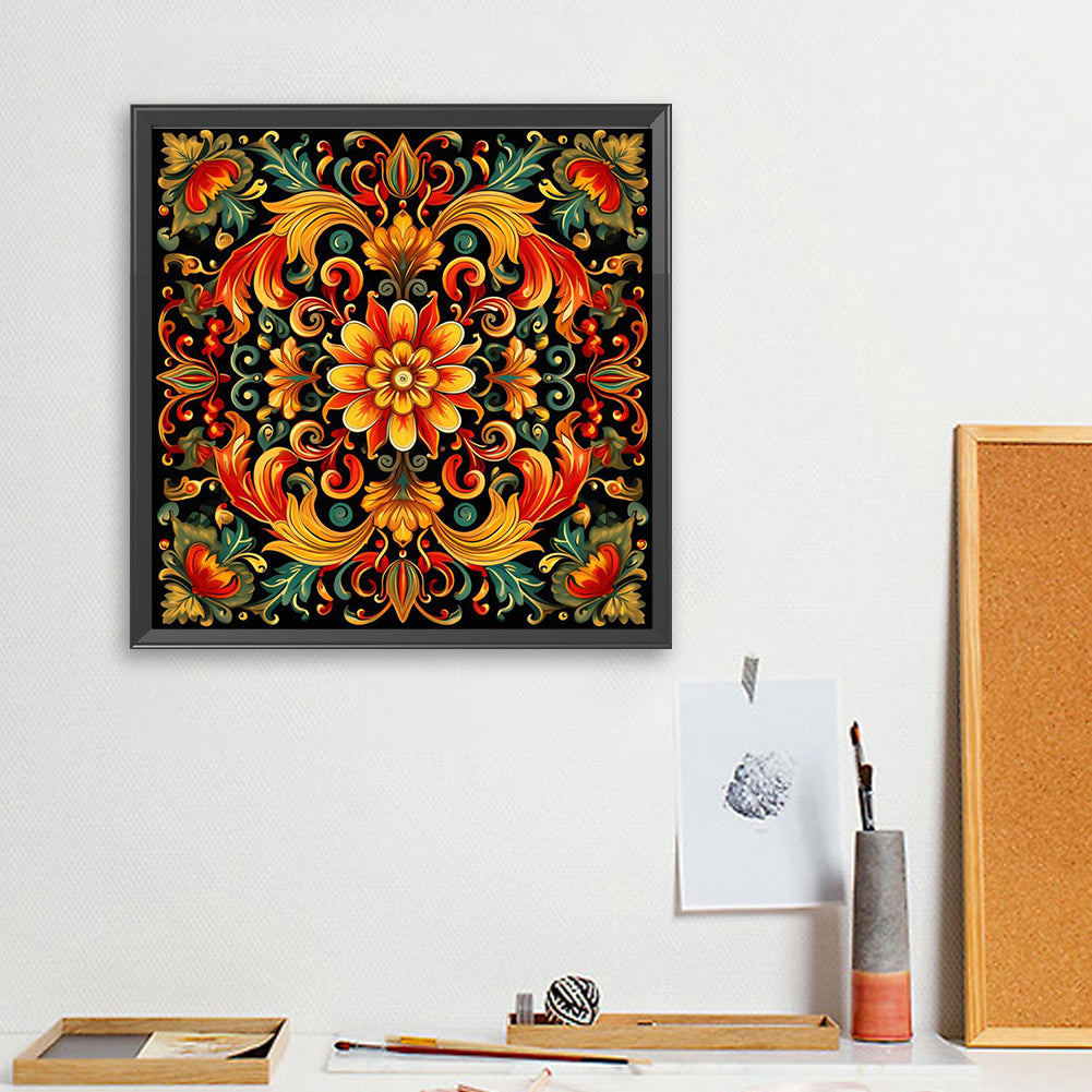 Bright Mandala Flower - Full Square Drill Diamond Painting 40*40CM