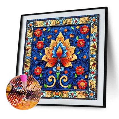 Bright Mandala Flower - Full Square Drill Diamond Painting 40*40CM
