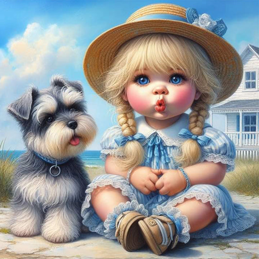 Cute Girl - Full Square Drill Diamond Painting 30*30CM