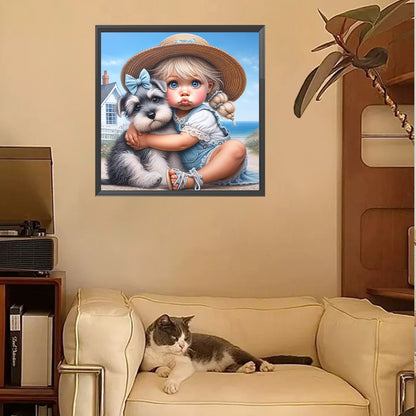 Cute Girl - Full Square Drill Diamond Painting 30*30CM