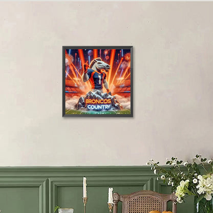 Denver Broncos - Full Round Drill Diamond Painting 40*40CM