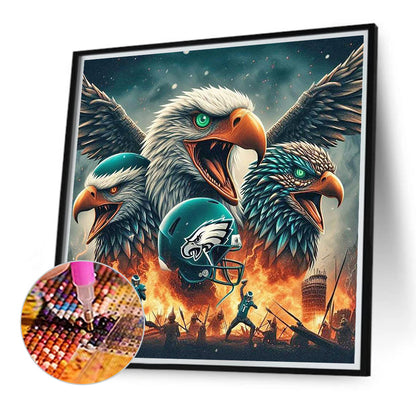 Philadelphia Eagles - Full Round Drill Diamond Painting 40*40CM