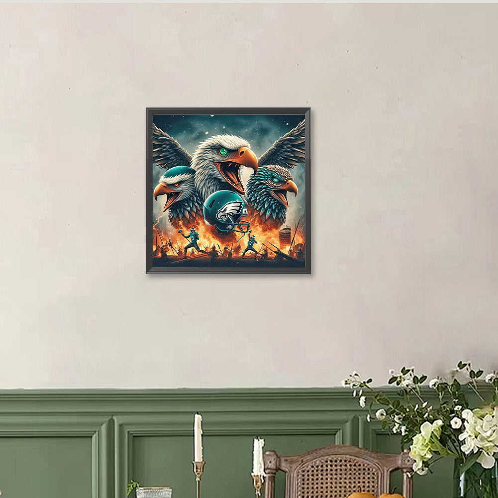 Philadelphia Eagles - Full Round Drill Diamond Painting 40*40CM