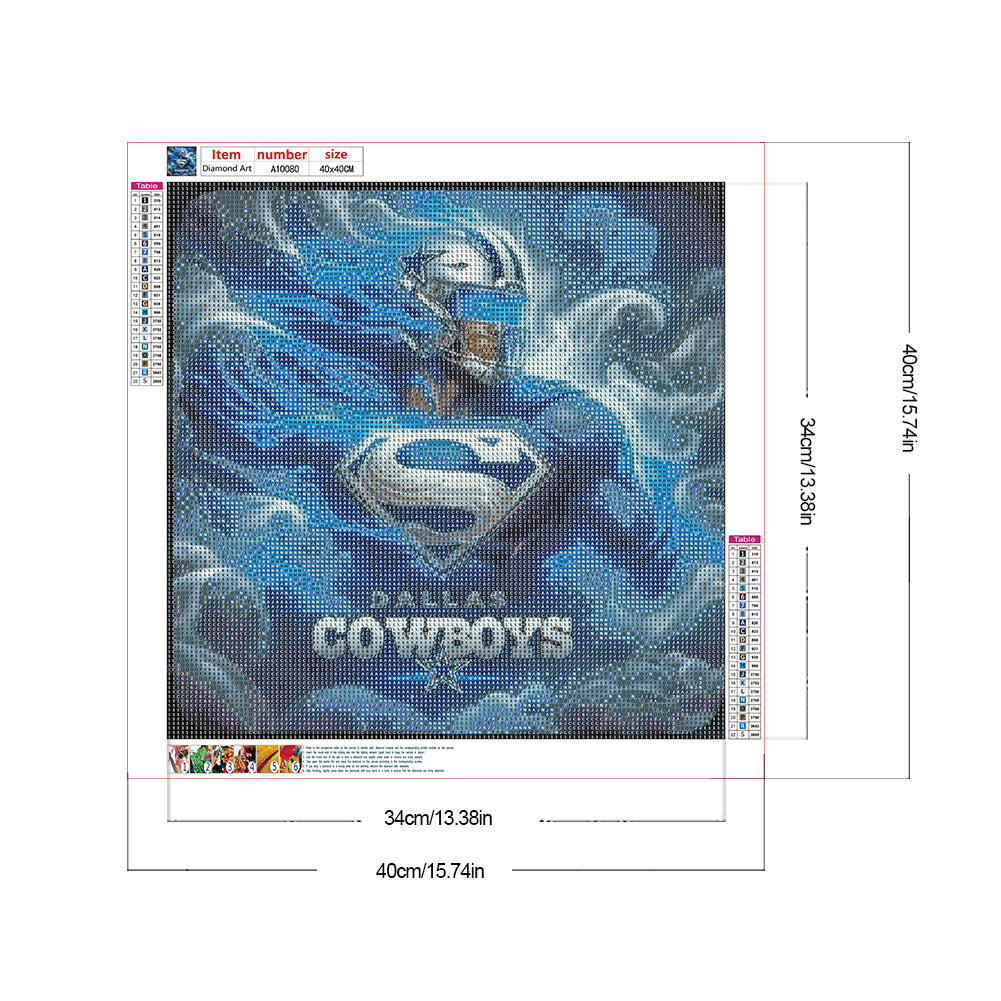 Dallas Cowboys - Full Round Drill Diamond Painting 40*40CM
