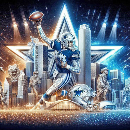 Dallas Cowboys - Full Round Drill Diamond Painting 40*40CM