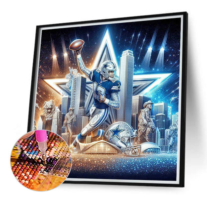 Dallas Cowboys - Full Round Drill Diamond Painting 40*40CM