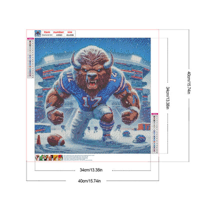 Buffalo Bills - Full Round Drill Diamond Painting 40*40CM