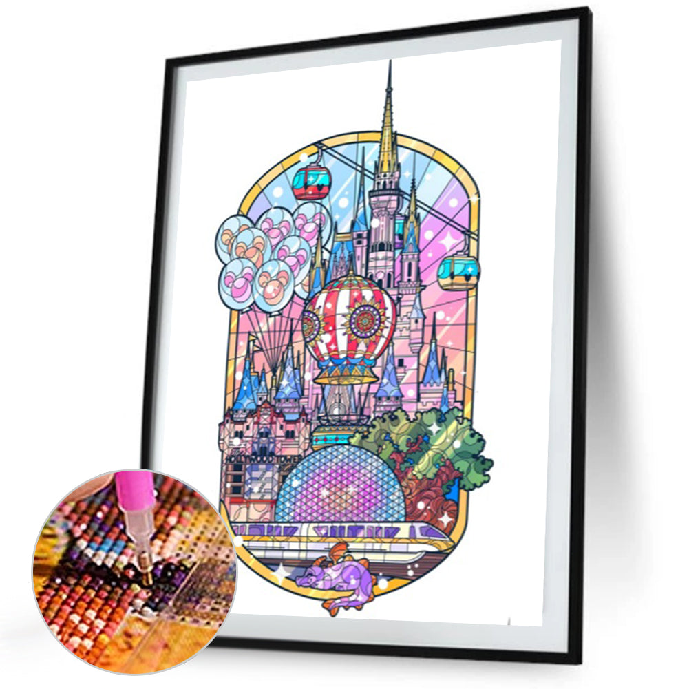 Disney Castle - Full Square Drill Diamond Painting 40*50CM