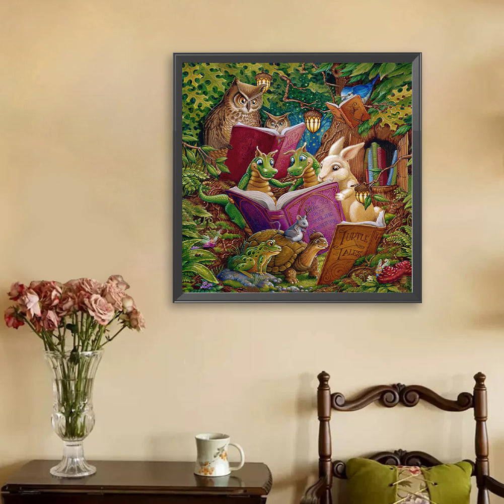 Little Dragon - Full AB Square Drill Diamond Painting 50*50CM