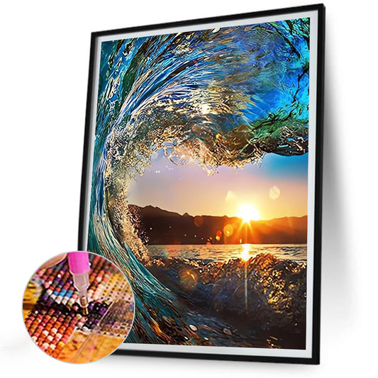 Seaside Scenery - Full Round Drill Diamond Painting 30*40CM