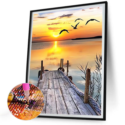 Seaside Scenery - Full Round Drill Diamond Painting 30*40CM
