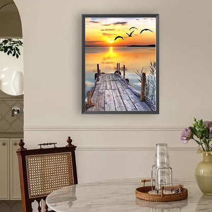 Seaside Scenery - Full Round Drill Diamond Painting 30*40CM