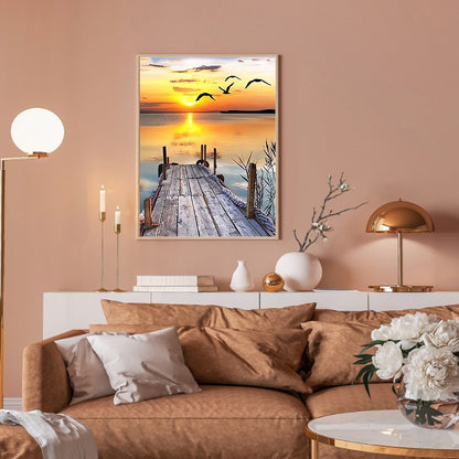 Seaside Scenery - Full Round Drill Diamond Painting 30*40CM