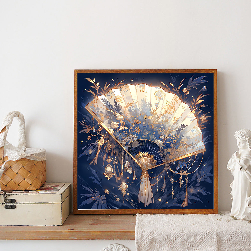 Exquisite Fan - Full Round Drill Diamond Painting 40*40CM