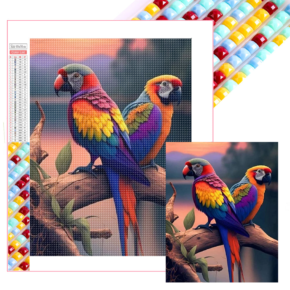 Bird - Full Square Drill Diamond Painting 40*50CM