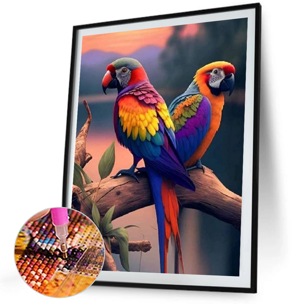 Bird - Full Square Drill Diamond Painting 40*50CM