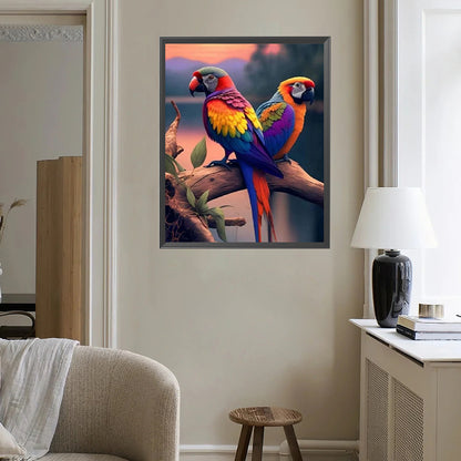 Bird - Full Square Drill Diamond Painting 40*50CM
