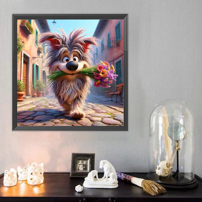 Dog - Full Round Drill Diamond Painting 40*40CM