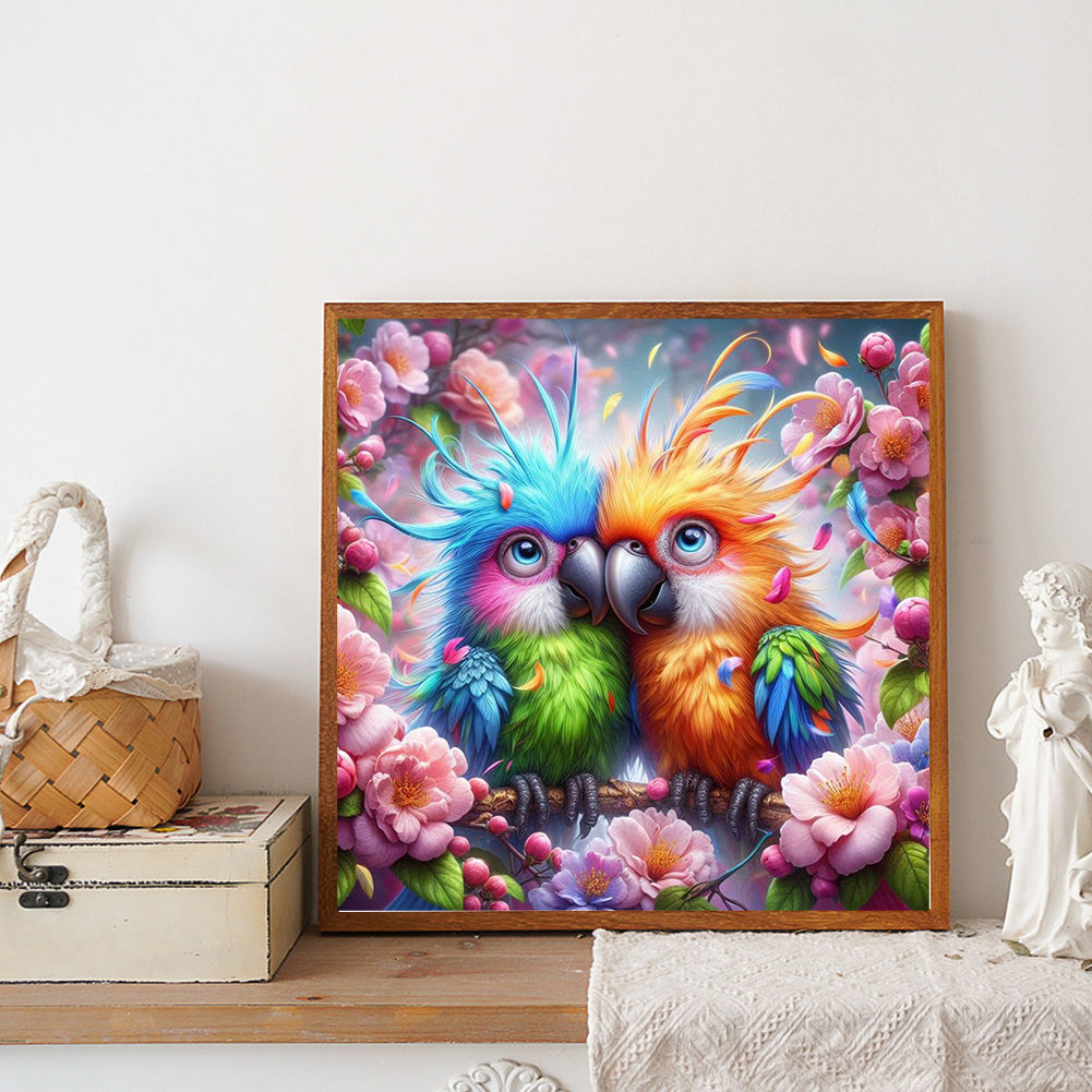 Parrot - Full Round Drill Diamond Painting 40*40CM