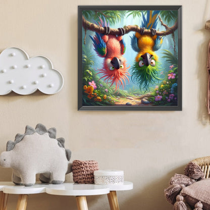 Parrot - Full Round Drill Diamond Painting 40*40CM