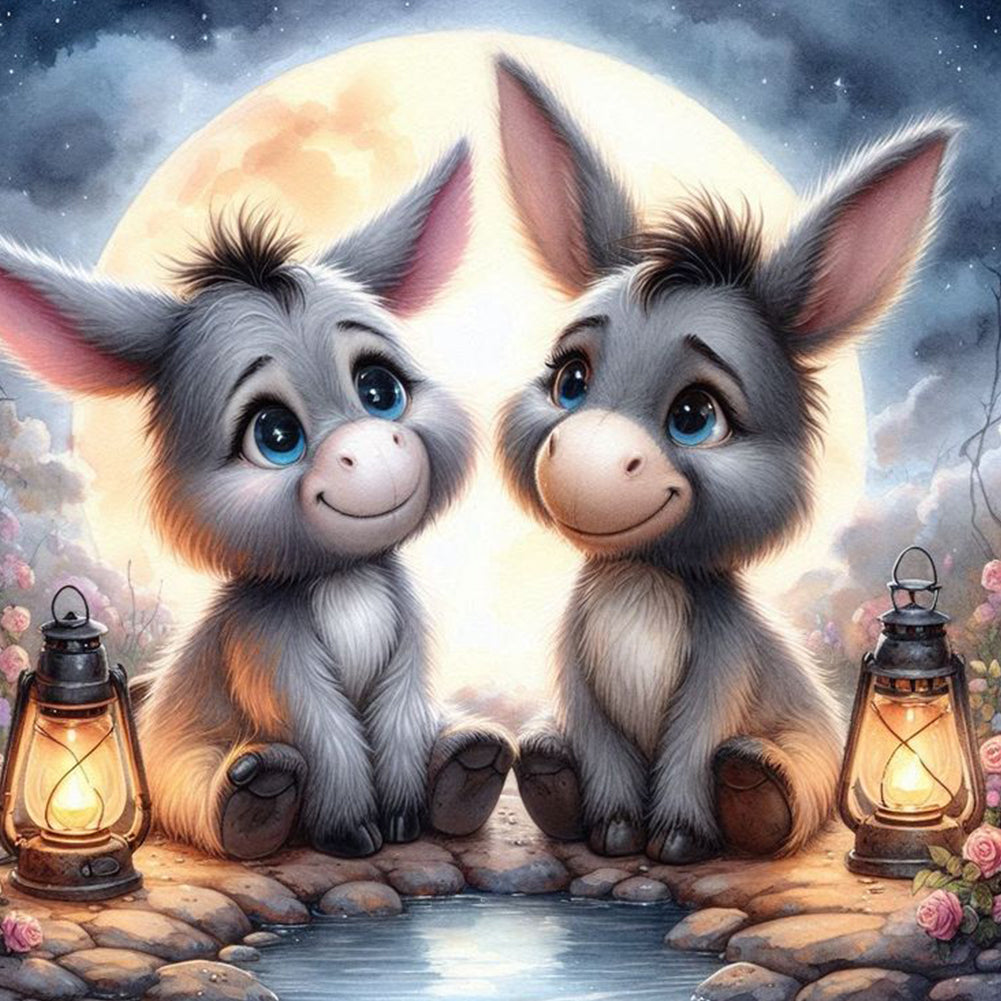 Donkey - Full Round Drill Diamond Painting 40*40CM