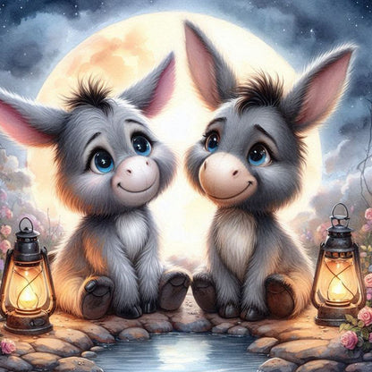 Donkey - Full Round Drill Diamond Painting 40*40CM