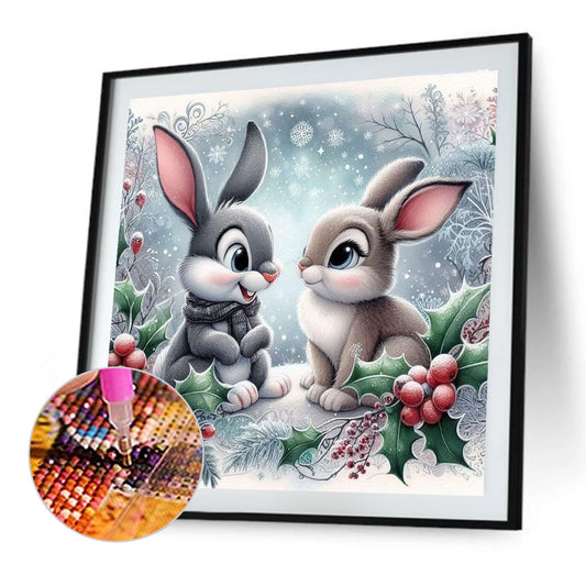 Rabbit - Full Round Drill Diamond Painting 40*40CM