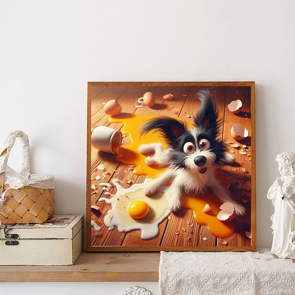 Dog - Full Round Drill Diamond Painting 40*40CM