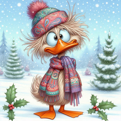Duck - Full Round Drill Diamond Painting 40*40CM