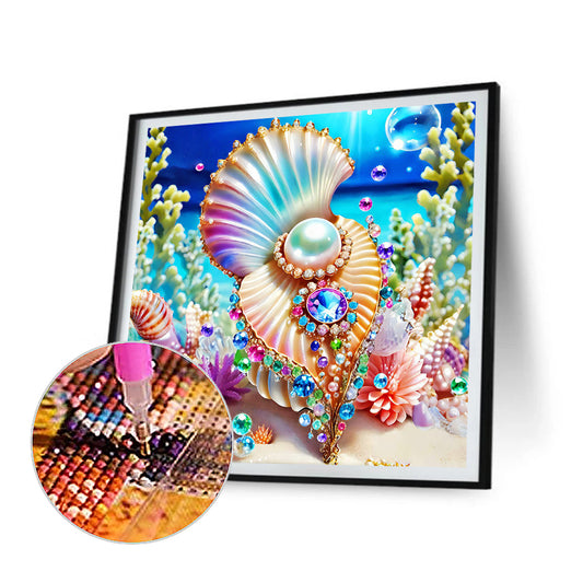 Pearl Shell Ocean - Full Round Drill Diamond Painting 40*40CM
